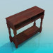 3d model Wooden console - preview