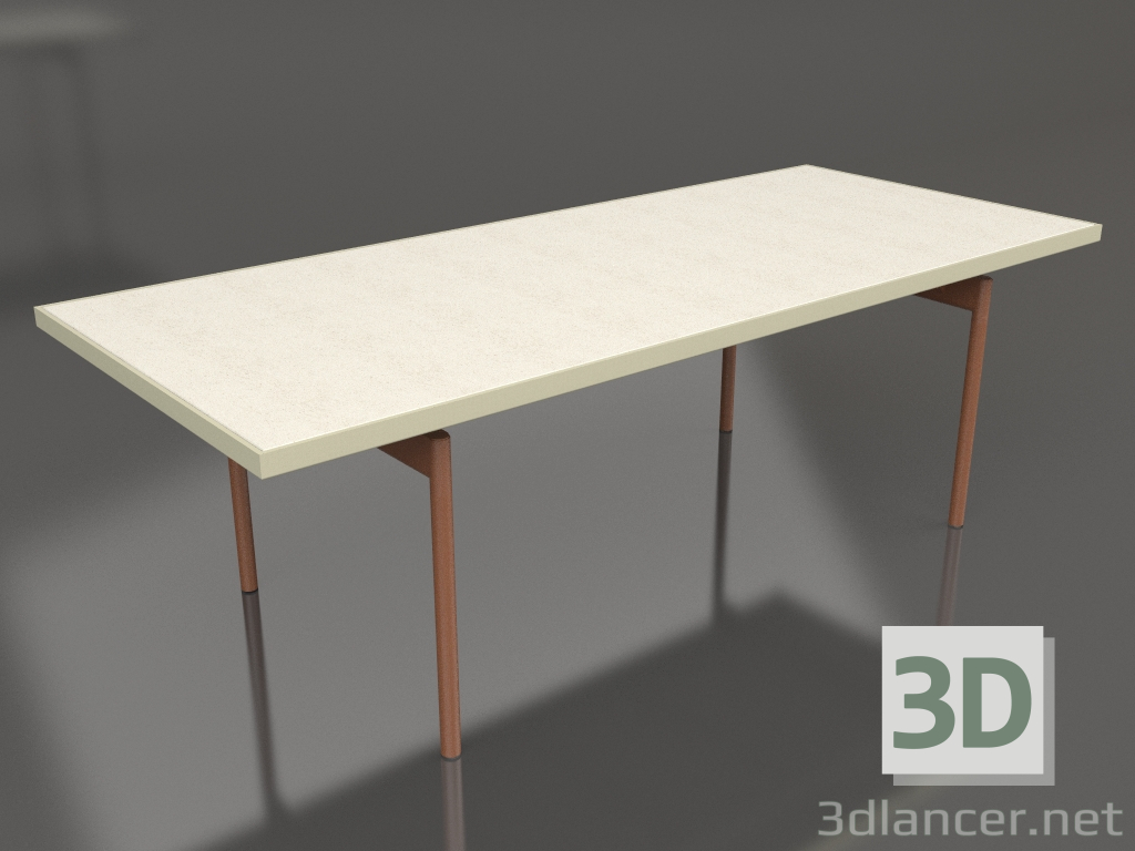 3d модель Стіл обідній (Gold, DEKTON Danae) – превью