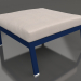 modèle 3D Module canapé, pouf (Bleu nuit) - preview