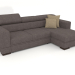 3D Modell Fabio Sofa mit Ottomane (Phantom 1008) - Vorschau