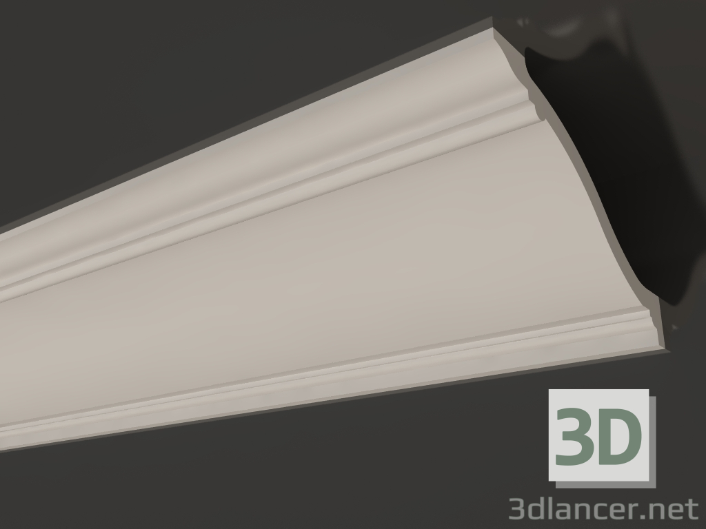 modello 3D Cornice soffitto in gesso alto KGP 006 (145x240) - anteprima