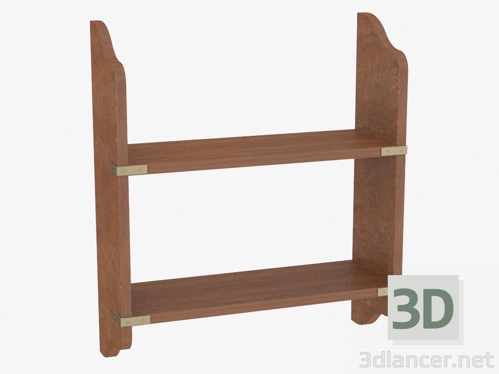 3d model Estantería de pared en un estilo marino - vista previa