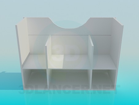 3D modeli ayaklı lavabo - önizleme