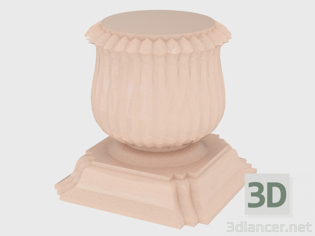 modèle 3D Petit tabouret de table - preview