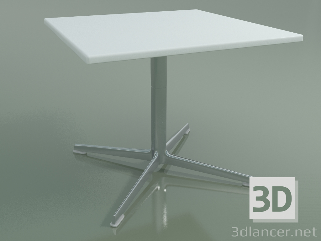 modello 3D Tavolo quadrato 0972 (H 50 - 60x60 cm, M02, LU1) - anteprima