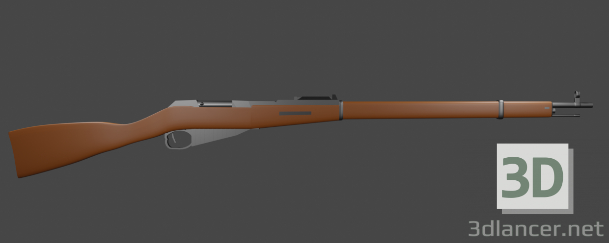 3D Modell Mosin-Gewehr - Vorschau