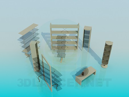 3d model Atriles en surtido - vista previa