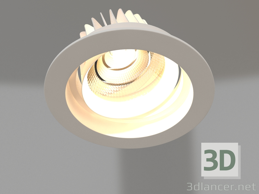 modello 3D Lampada LED LTD-140WH 25W Bianco 30deg - anteprima