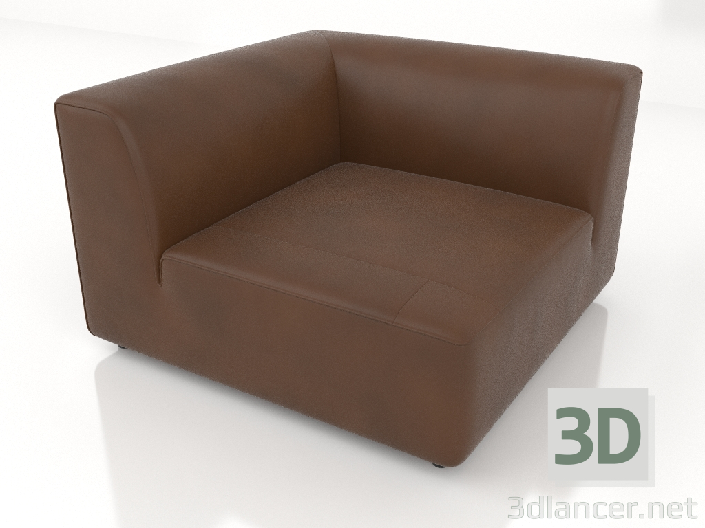 3d model Corner sofa module - preview