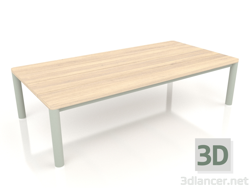 3D modeli Orta sehpa 70×140 (Çimento grisi, İroko ahşap) - önizleme