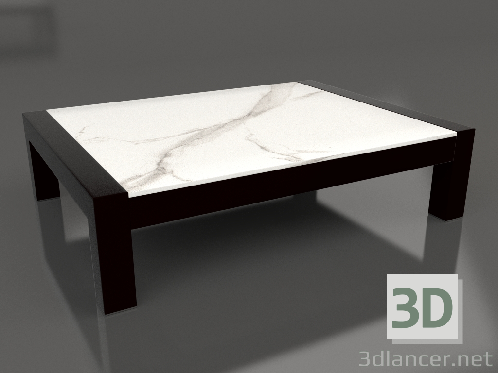 3d model Coffee table (Black, DEKTON Aura) - preview