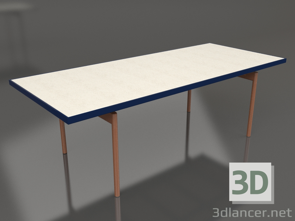 3d модель Стол обеденный (Night blue, DEKTON Danae) – превью