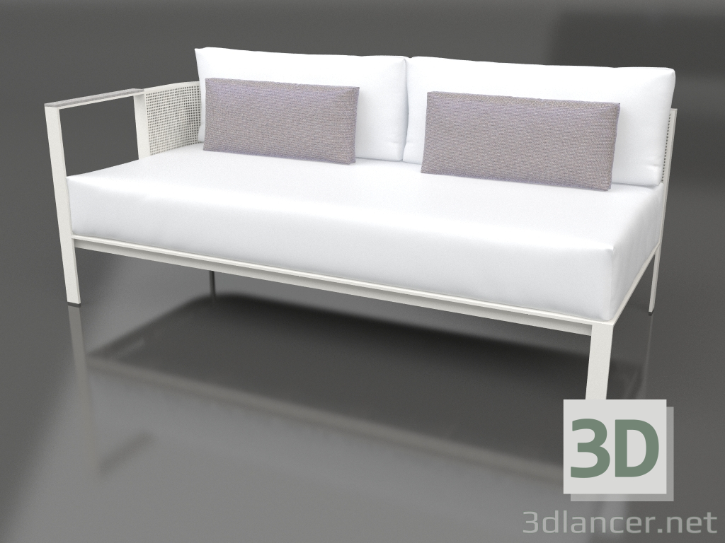 3d model Sofa module, section 1 left (Agate gray) - preview