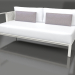 3d model Sofa module, section 1 left (Agate gray) - preview