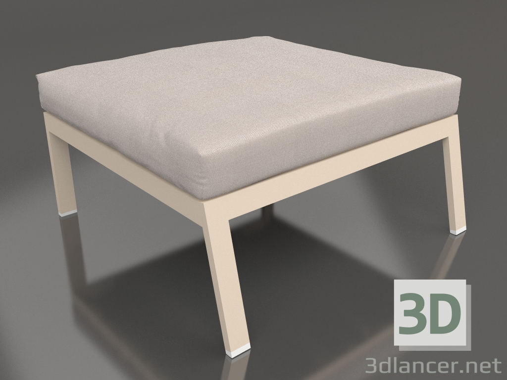 3D Modell Sofamodul, Pouf (Sand) - Vorschau