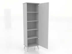 Armadio 3 600x450x2000 mm, opzione 2 (aperto, bianco RAL 9010)