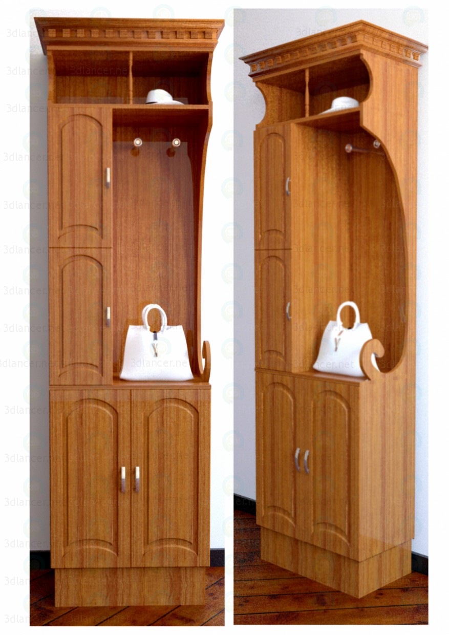 3d model Wardrobe in Hall 2 - preview