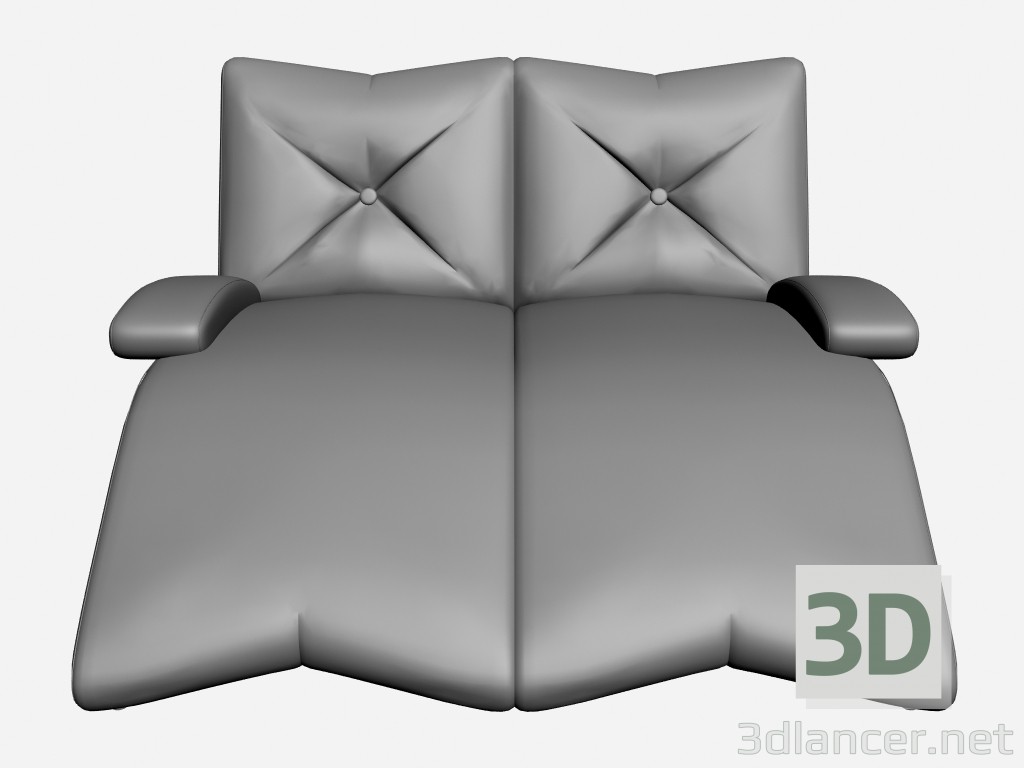 3d model Sofá Ustin II - vista previa