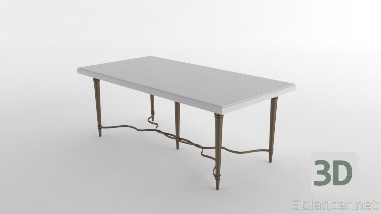 Modelo 3d mesa - preview