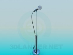 Microphone on a stalk