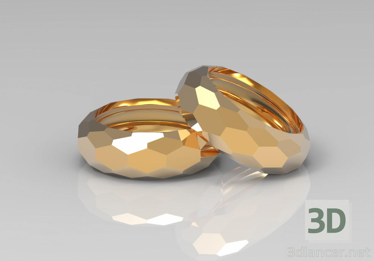 Modelo 3d Ring "Edge" - preview