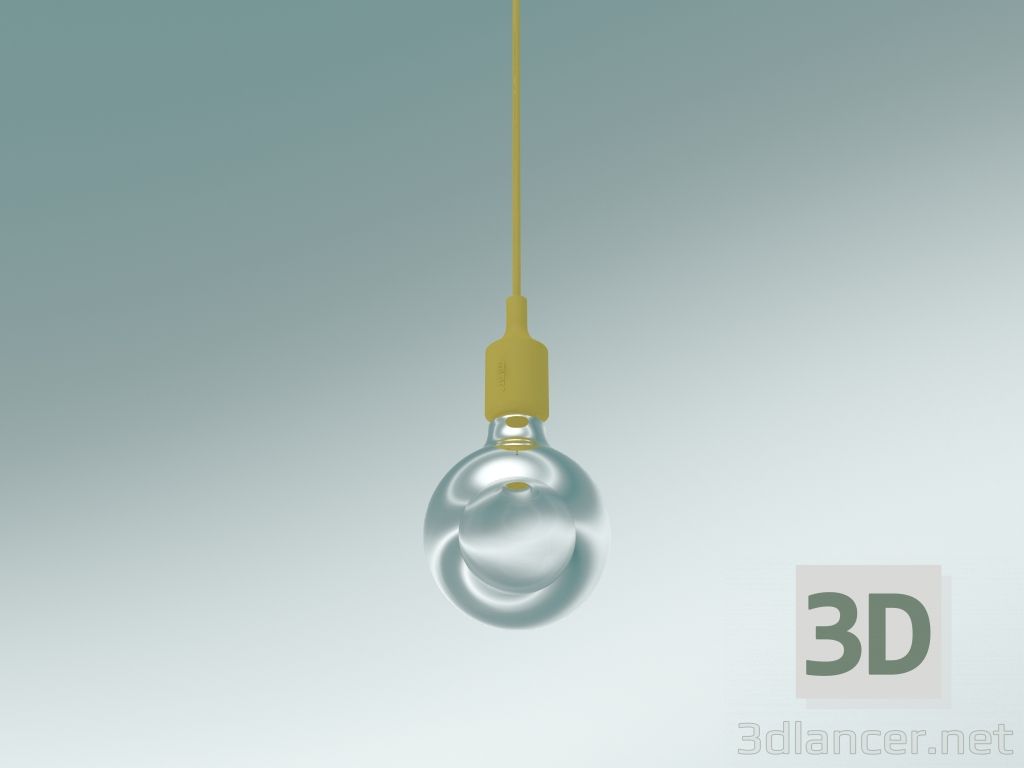 3d model Lámpara colgante E27 (Mostaza) - vista previa