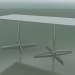 Modelo 3d Mesa retangular com base dupla 5547 (H 72,5 - 79x179 cm, branco, LU1) - preview