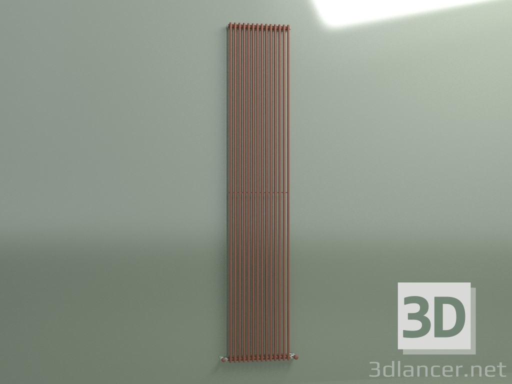 3d model Radiador vertical ARPA 1 (2520 14EL, marrón cobre RAL 8004) - vista previa