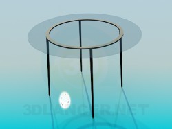 Round glass table