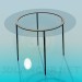 3d model Round glass table - preview