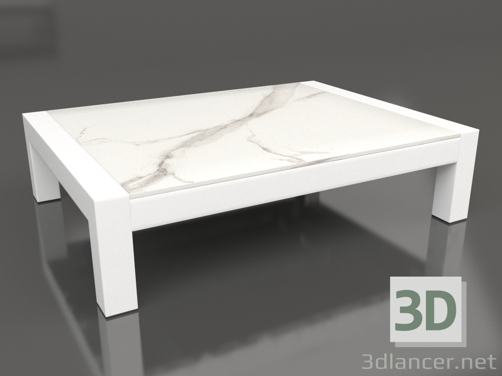 3d модель Стіл кавовий (White, DEKTON Aura) – превью