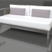 3d model Sofa module, section 1 left (Quartz gray) - preview