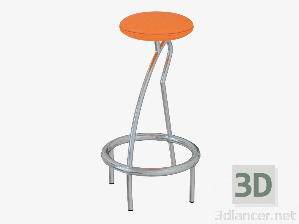 3d model bar chair - preview