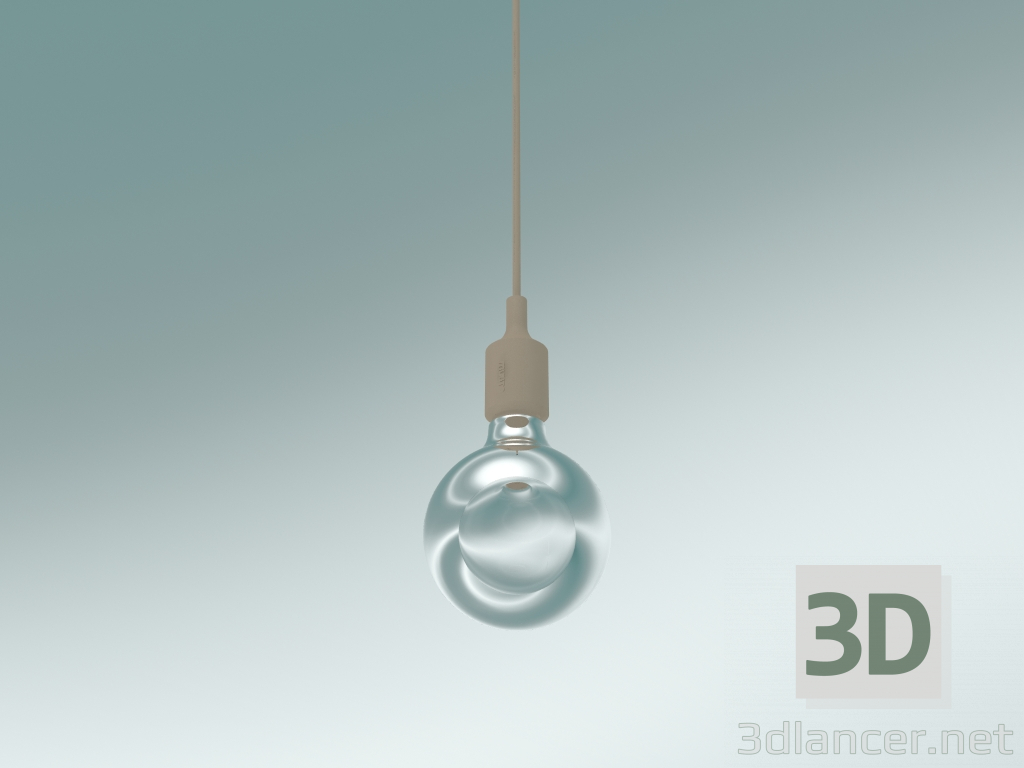 3d model Lámpara colgante E27 (Nude) - vista previa