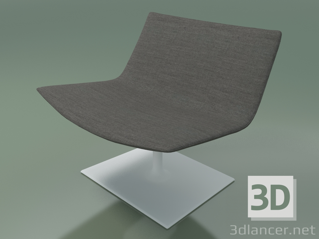 3d model Silla para descanso 2024 (con base rectangular, giratoria, V12) - vista previa