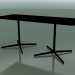 Modelo 3d Mesa retangular com base dupla 5547 (H 72,5 - 79x179 cm, Preto, V39) - preview