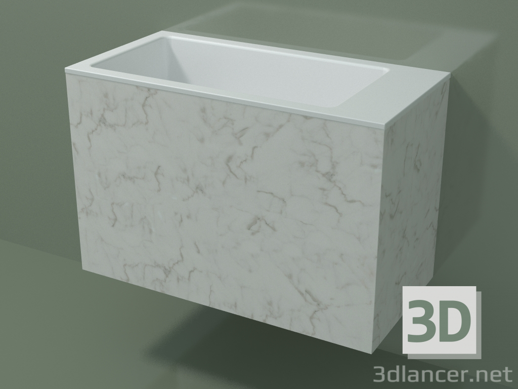 Modelo 3d Lavatório suspenso (02R143102, Carrara M01, L 72, P 36, H 48 cm) - preview