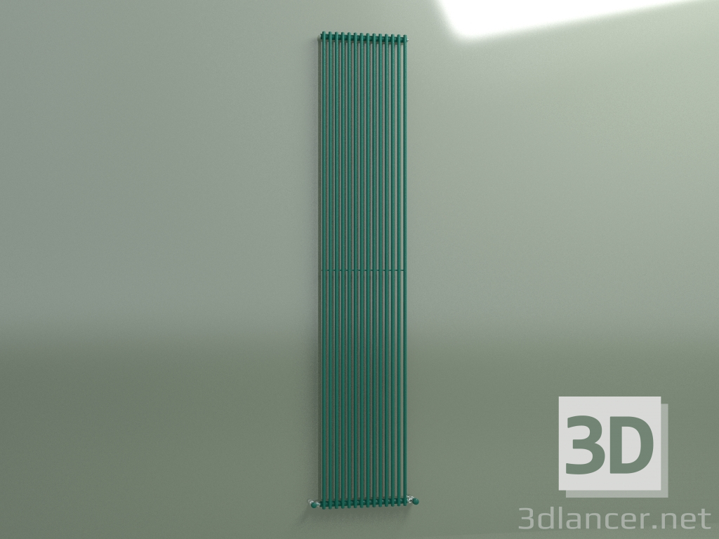 Modelo 3d Radiador vertical ARPA 1 (2520 14EL, verde opala RAL 6026) - preview