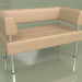 3d model Double sofa Business (Beige leather) - preview