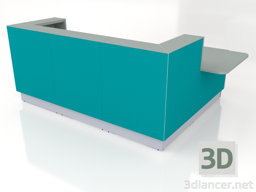 3d model Mostrador de recepción Linea LIN41L (2744x1850) - vista previa