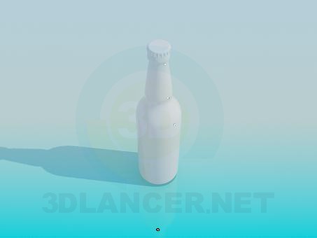 3d model A bottle of beer - preview