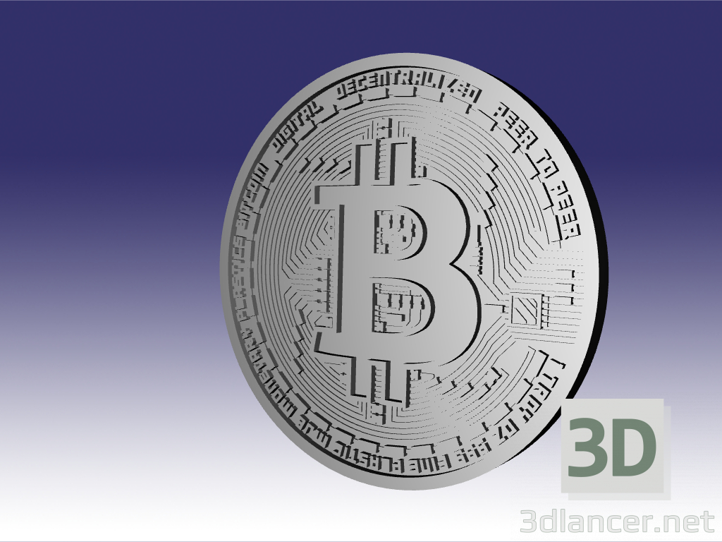 3D Bitcoin modeli satın - render