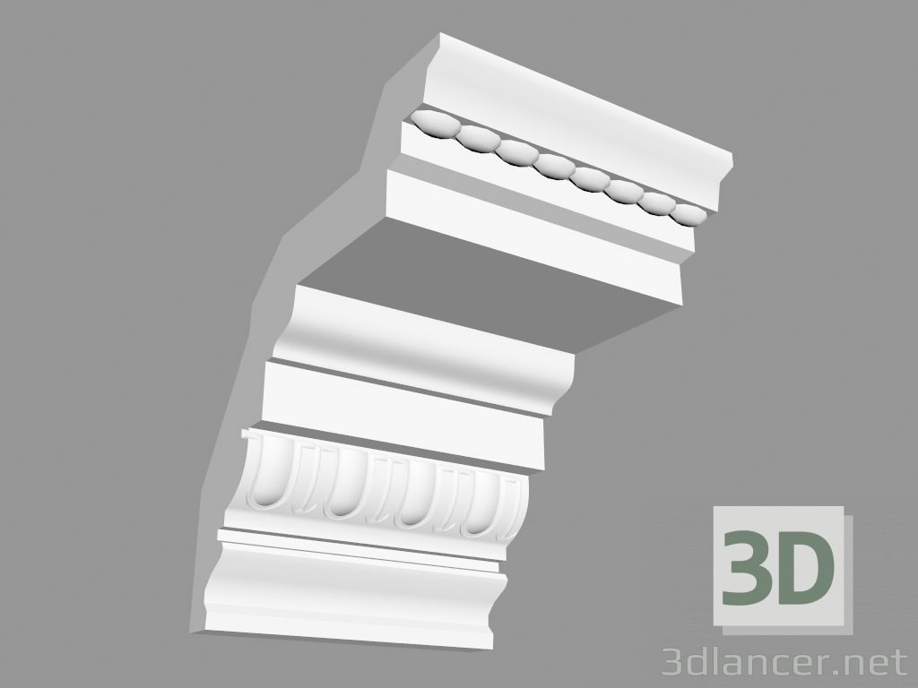 3d model Cornice C307 (19.5 x 19.5 cm) - preview