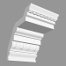 3d model Cornice C307 (19.5 x 19.5 cm) - preview