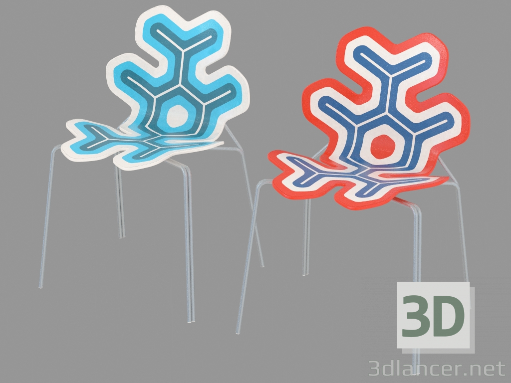 modèle 3D Chaire en style High-Tech - preview