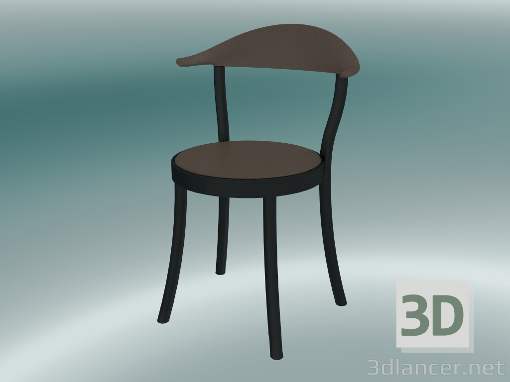 3d model Silla silla bistro MONZA (1212-20, haya negro, marrón tierra) - vista previa