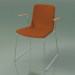 3d model Chair 3937 (on rails, with armrests, front trim, oak) - preview