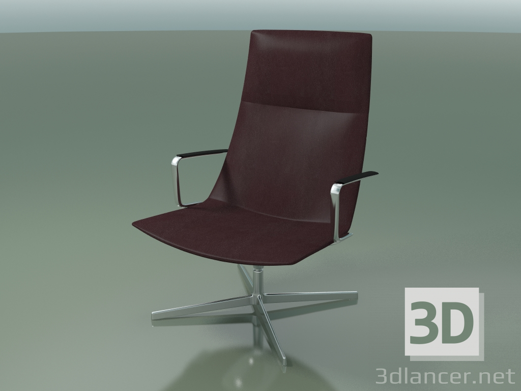 3d model Silla para descanso 2035CI (4 patas, con reposabrazos) - vista previa