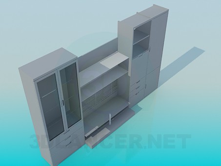 3d model Sistema de los muebles - vista previa