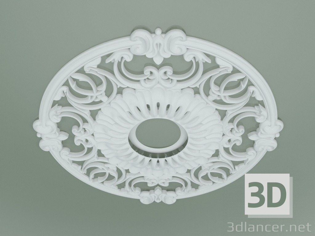 3d model Prefabricated plaster socket PA006 - preview